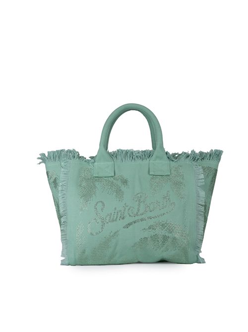 Borsa Vanity Palm in canvas con strass Mc2 Saint Barth | VANITY01525H STRASS PALM 53